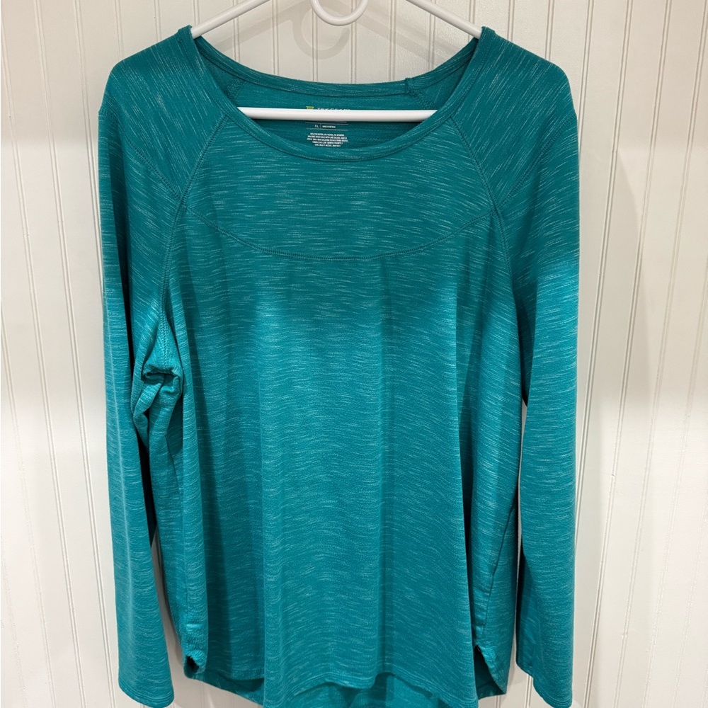 Tek Gear Turquoise Long Sleeve Women's Top